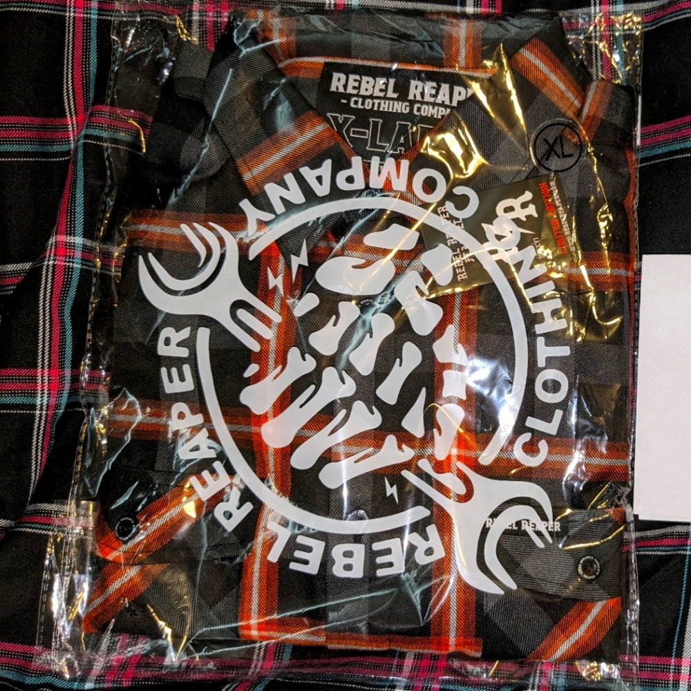 Rebel Reaper The Weekender Flannel XL BNIB Limited Edition